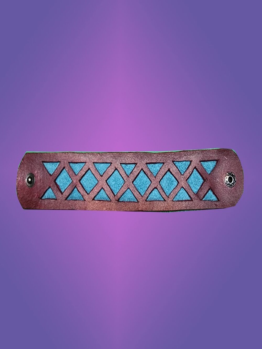 Handmade Leather and Suede Bracelet